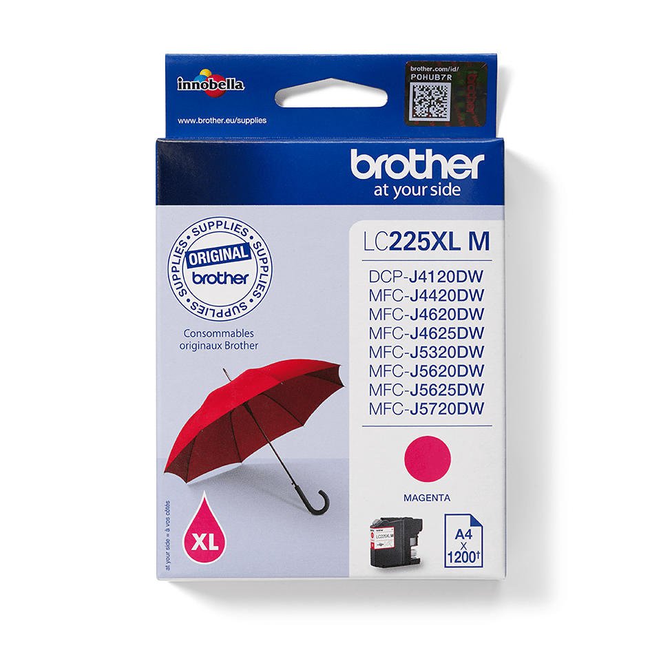 Original Brother LC225XLM Magenta Original High Capacity Ink Cartridge