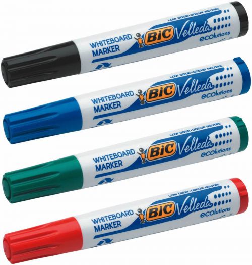 Bic Velleda 1701 Whiteboard Marker Bullet Tip 1.5mm Line Assorted Colours (Pack 48) - 927259