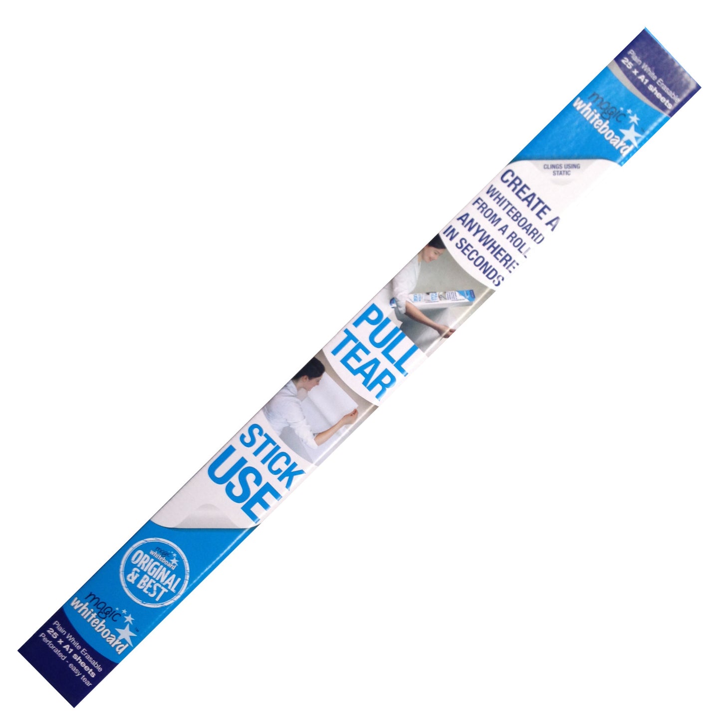 Magic Whiteboard Sheets A0 White (Roll 10 Sheets) - AO MEGA WHITEBOARD