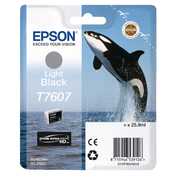 T7607 LIGHT BLACK INK 26ML