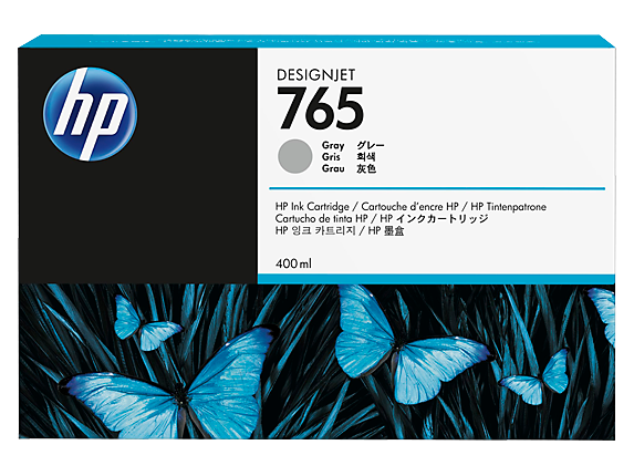 HP No 765 Grey  Standard Capacity Ink Cartridge 400ml - F9J53A