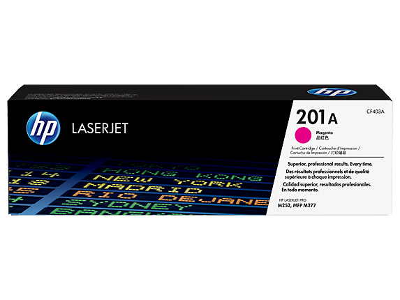 HP 201A Magenta Standard Capacity Toner 1.4K pages for HP Color LaserJet Pro M252/M274/M277 - CF403A