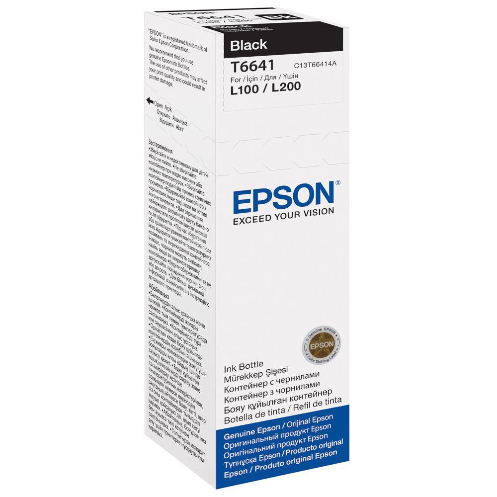 OEM Epson C13T664140 (664) Ink Bottle Black 4K Pages 70ml