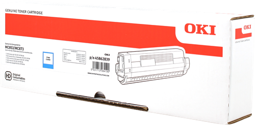 OKI MC853/MC873 CYAN STD TONER
