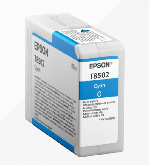 Epson T8502 Cyan Ink Cartridge 80ml - C13T850200