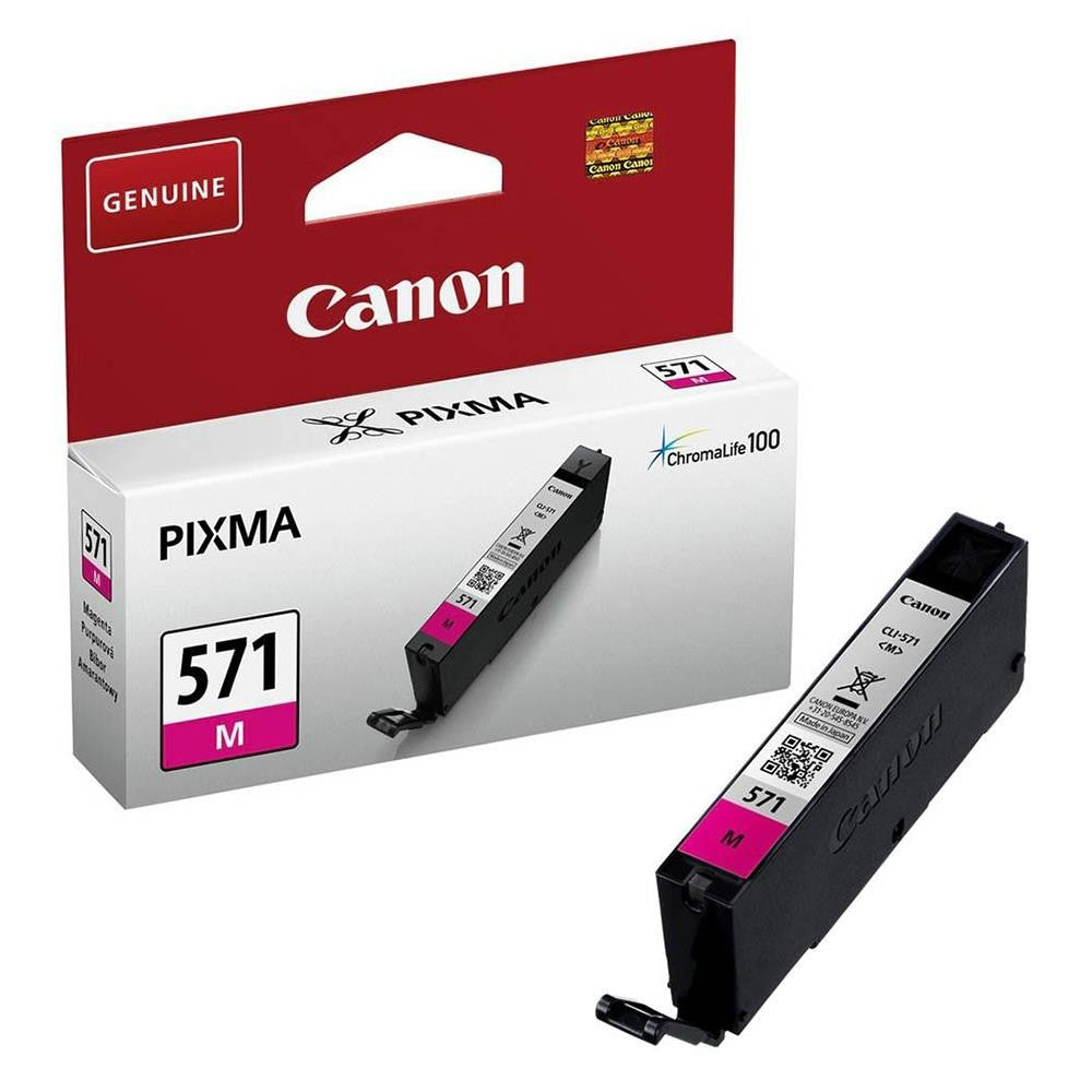 Original Canon CLI-571M Magenta Original Ink Cartridge 0387C001
