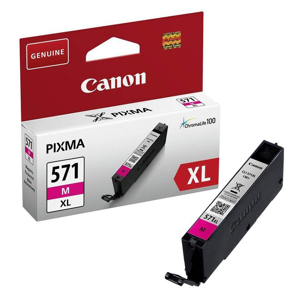 Original Canon CLI-571MXL Magenta High Capacity  Ink Cartridge 0333C001