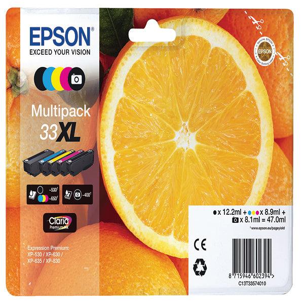 XP530/630/830 5CLR MULTIPK XL BK CMY PBK