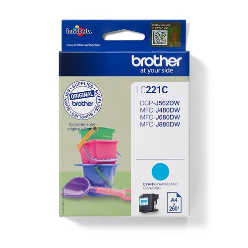 Brother Cyan Ink Cartridge 4ml - LC221C
