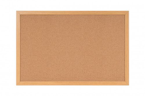 Bi-Office Earth-It Cork Noticeboard Oak Wood Frame 900x600mm - SF132001233 DD