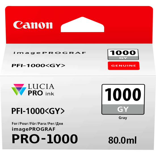 Original Canon 0552C001 PFI-1000GY ink cart GREY