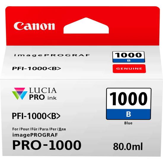 Original Canon 0555C001 PFI-1000B ink cart BLUE