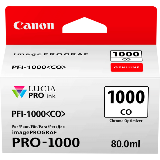 Original Canon 0556C001 PFI-1000CO ink cart CHROMA OPTIMIZER