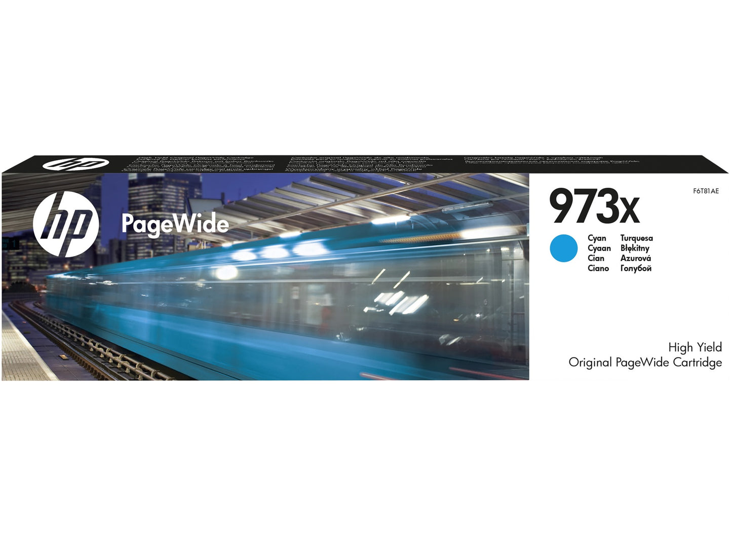 Original HP 973X  High Yield Cyan 7000 Pages Original Ink F6T81AE