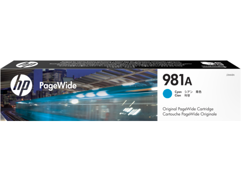 HP J3M68A 981A CYAN INK CARTRIDGE