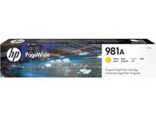 Original HP 981A 6000 Pages Yellow Ink Cartridge J3M70A