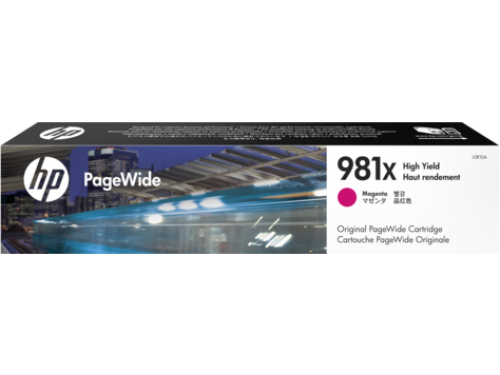 HP 981X Magenta High Yield Ink Cartridge 116ml for HP PageWide Enterprise Color 556/586 - L0R10A