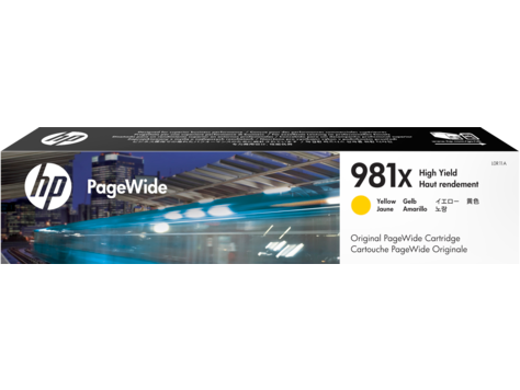 HP L0R11A 981X YELLOW INK CART HI YIELD