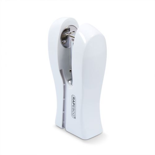 Rapesco Stand Up Space Saving Stapler Plastic 20 Sheet White - 1319