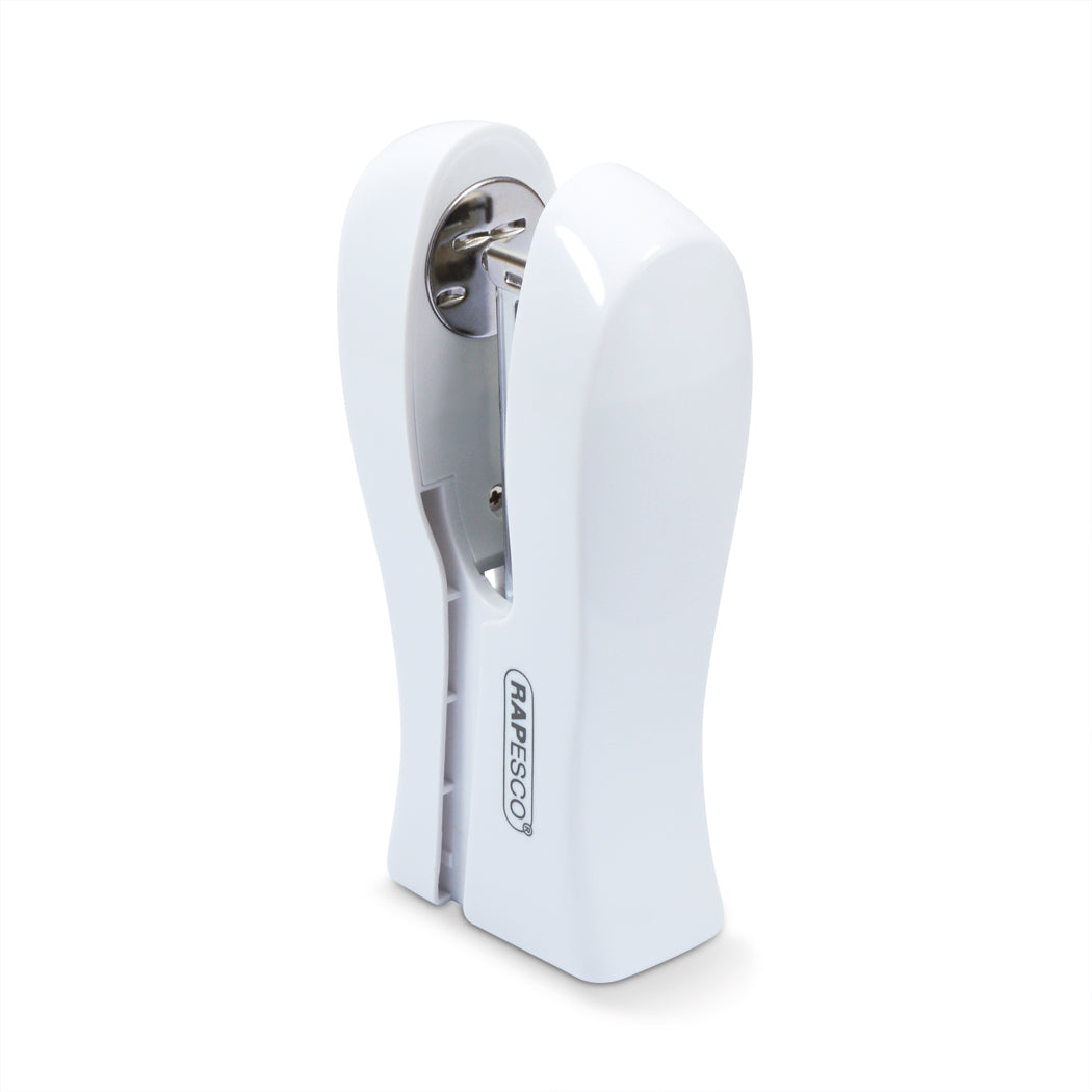 Rapesco Stand Up Space Saving Stapler Plastic 20 Sheet White - 1319