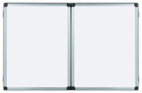 Bi-Office Maya Trio Magnetic Lacquered Steel Whiteboard Aluminium Frame 1200x900mm - TR02020108170 DD