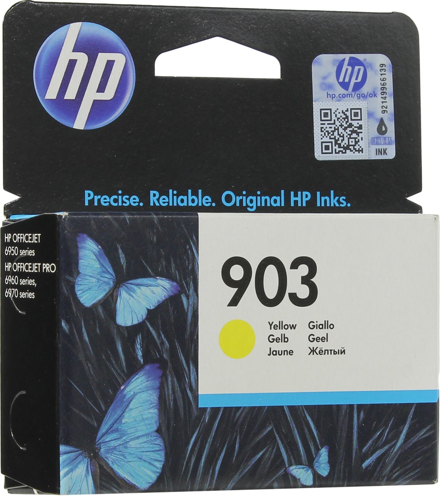 Original HP 903 Yellow 315 Pages Original Ink Cartridge T6L95AE