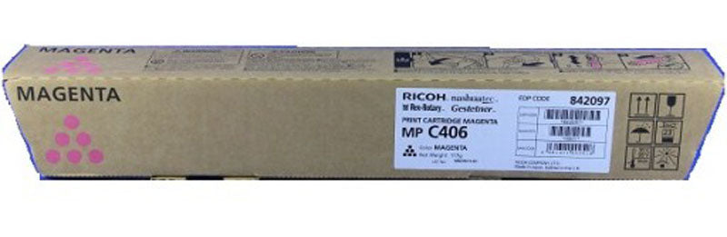 Ricoh 842097 Magenta Toner MPC306/406