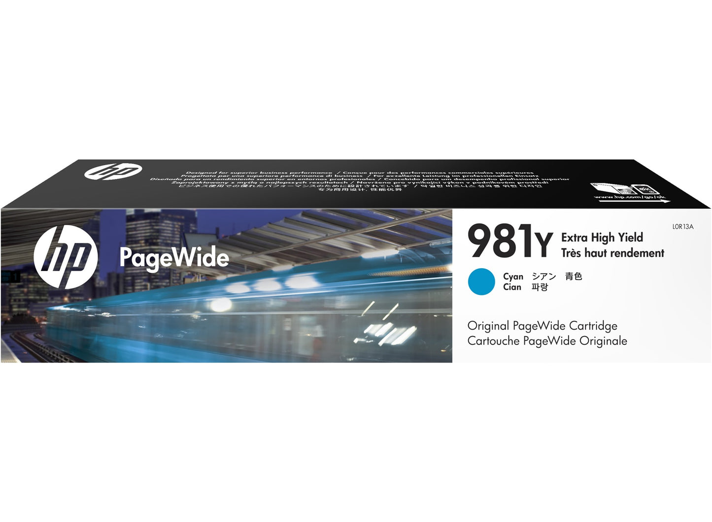 HP L0R13A 981Y CYAN INK CART EXTRA HIGH