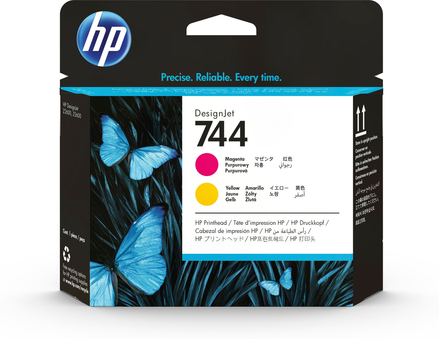 HP F9J87A No 744 PHead Mag & Yellow
