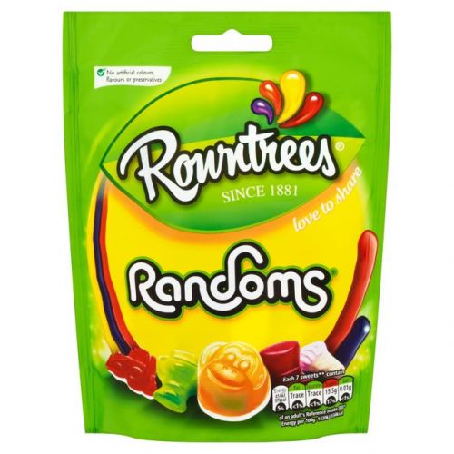 Rowntrees Randoms Sweets Sharing Bag 150g (Single Bag) - 12461385