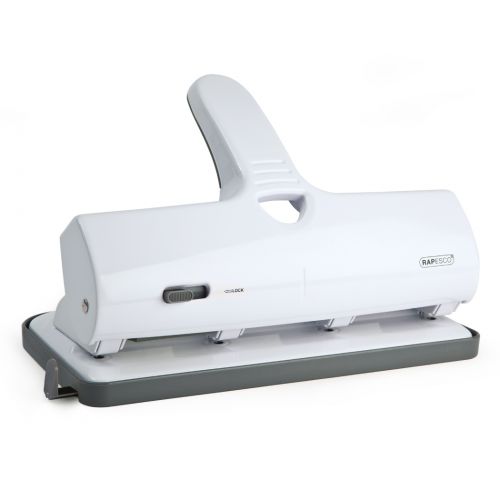 Rapesco ALU 40 4 Hole Punch Heavy Duty Metal 40 Sheet White - 1324