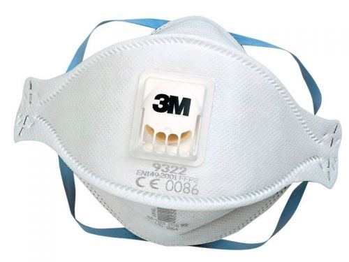 3M Aura 9322+ FFP2V Fold Flat Face Mask (Pack of 10)