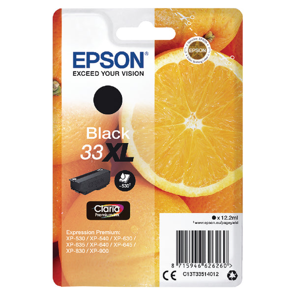 XP530/630/635/830 BLACK INK CART 12.2ML