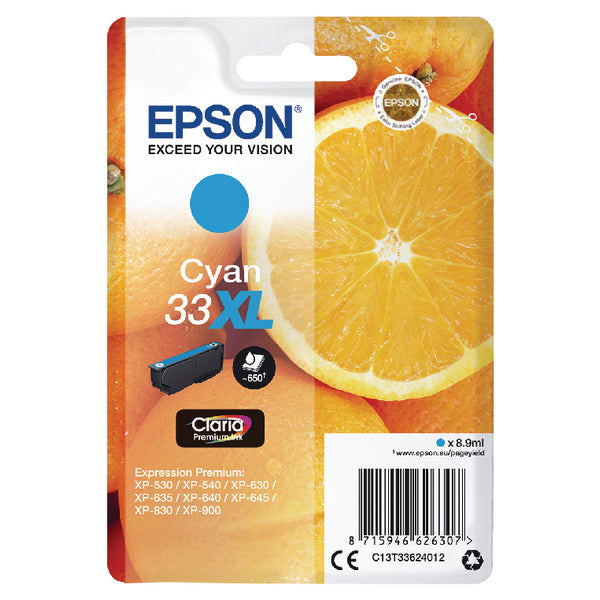 XP530/630/635/830 CYAN INK CART 8.9ML