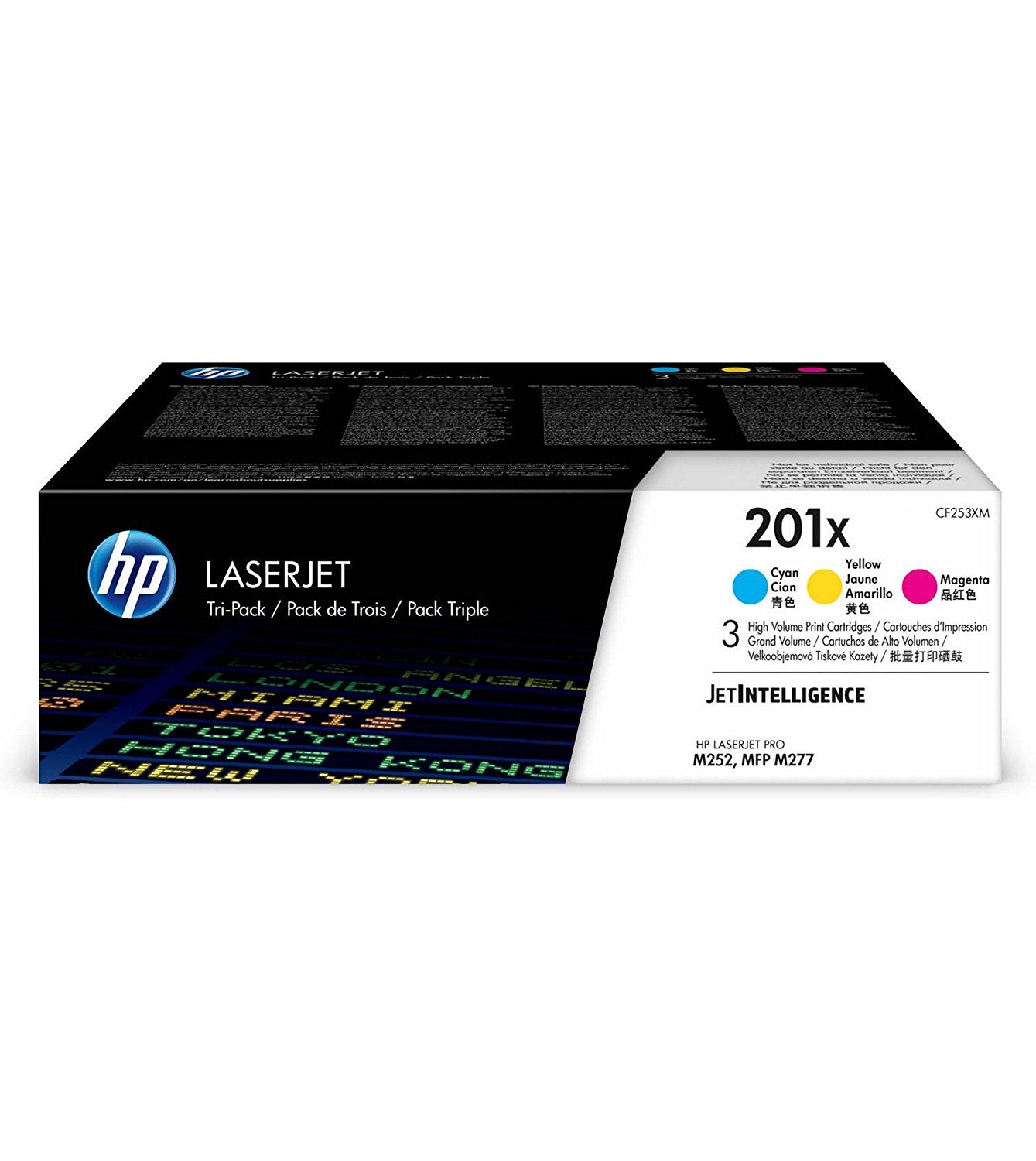 HP CF253X MHP 201X CYM TRI PACK TONER