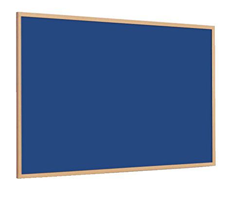 Magiboards Slim Frame Blue Felt Noticeboard Wood Frame 1800x1200mm - NF1WB7BLU DD
