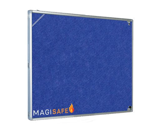 Magiboards Fire Retardant Blue Felt Lockable Noticeboard Display Case Portrait 1200x1200 - GX1A05FRBLU DD