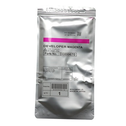 Original Ricoh MPC3001 Magenta Developer D0899670