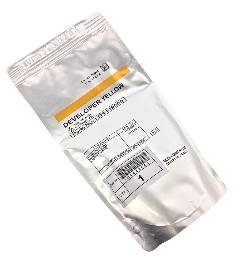 Original Ricoh MPC3002 Developer Yellow D1449680