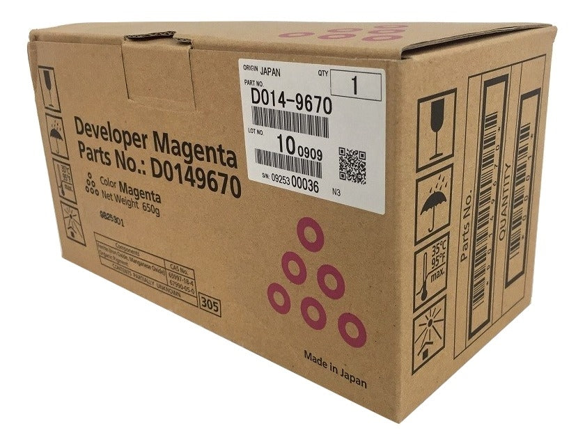 Original Ricoh MPC6000 Magenta Developer V-C2 D0149670