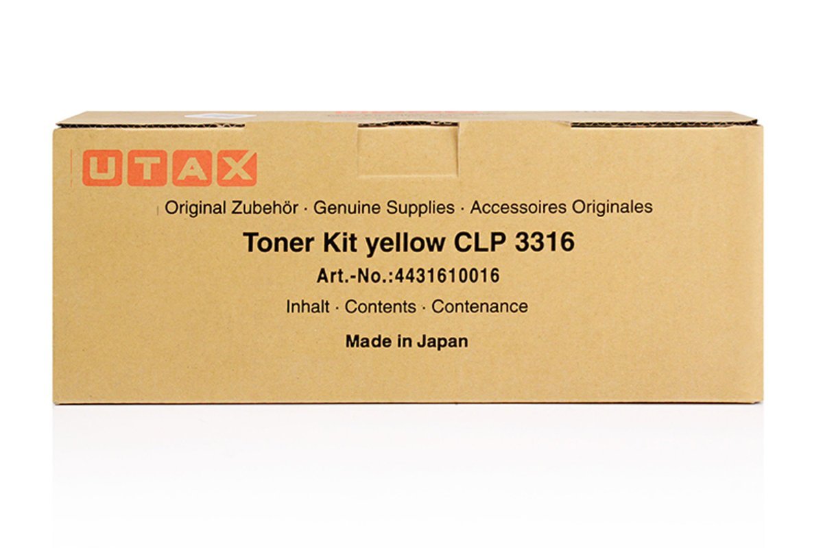 Original Utax CLP3316 Yellow Toner  4431610016