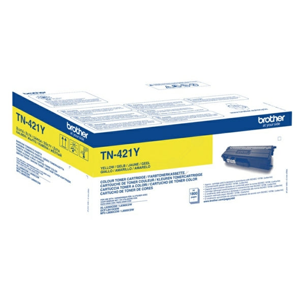 Original Brother TN421Y Yellow 1800 Pages Original Toner