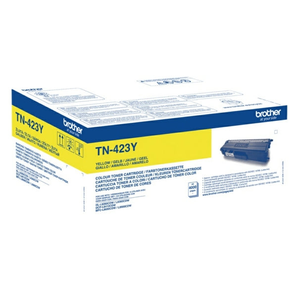 Original Brother TN423Y Yellow 4000 Pages Original Toner
