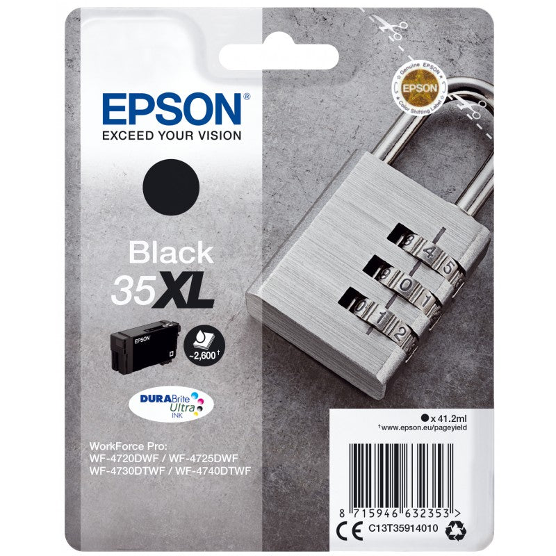 OEM Epson C13T35914010 (35XL) Ink Cartridge Black High Capacity 2.6k Pages 41.2ml