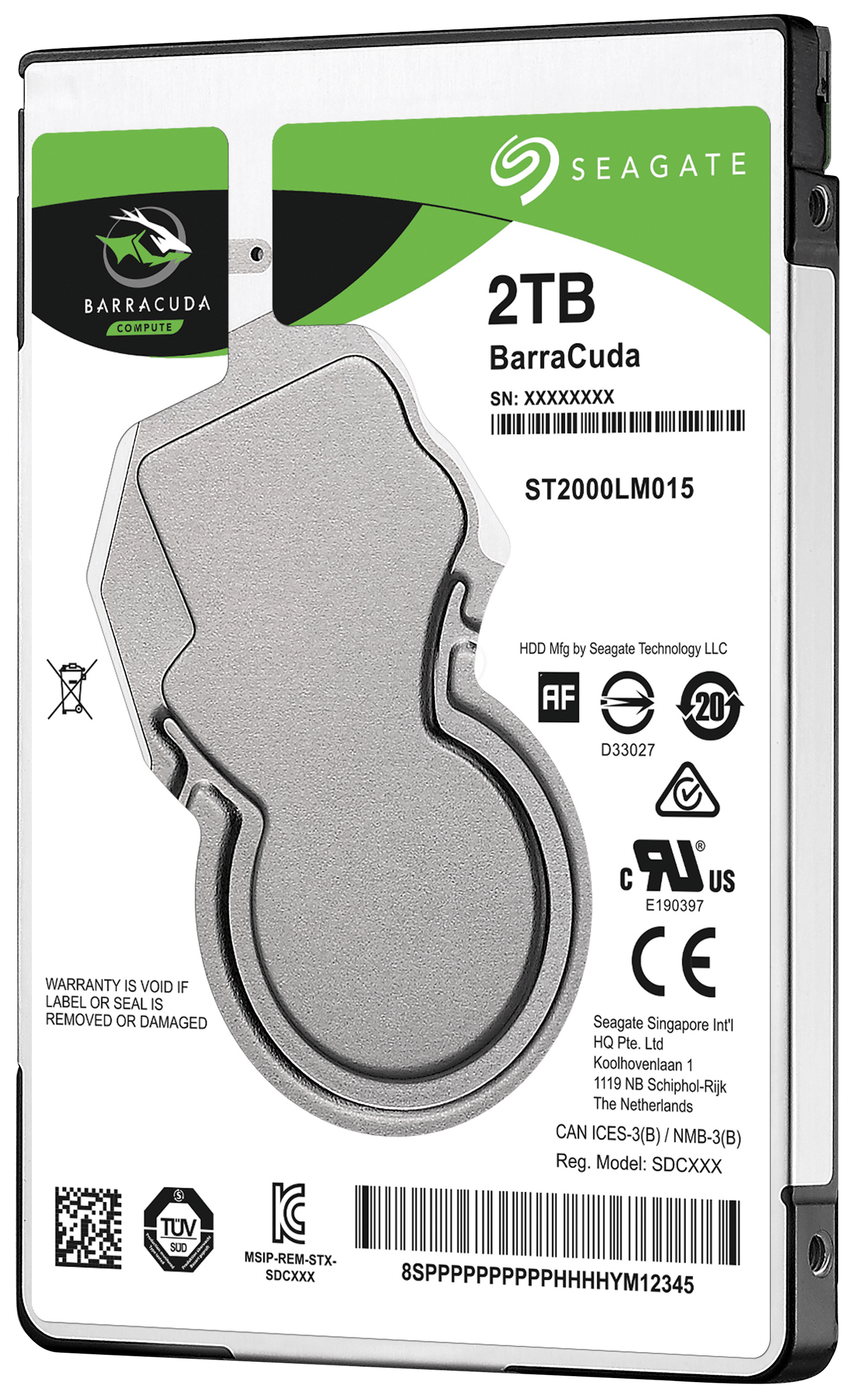 Seagate Barracuda 2TB SATA 6Gbs 2.5 Inch 5400 RPM 128MB Cache Internal Hard Disk Drive