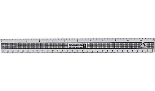 ValueX Plastic Shatter Resistant Ruler 30cm Clear - 796000/SINGLE
