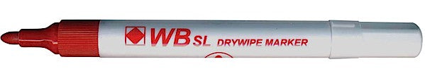 ValueX Whiteboard Marker Bullet Tip 2mm Line Red (Pack 10) - 871002