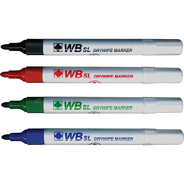 ValueX Whiteboard Marker Bullet Tip 2mm Line Assorted Colours (Pack 10) - 8710MIXED