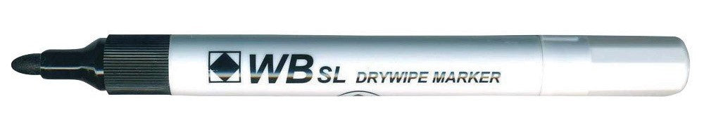 ValueX Whiteboard Marker Fine Bullet Tip 1mm Line Black (Pack 10) - 874001