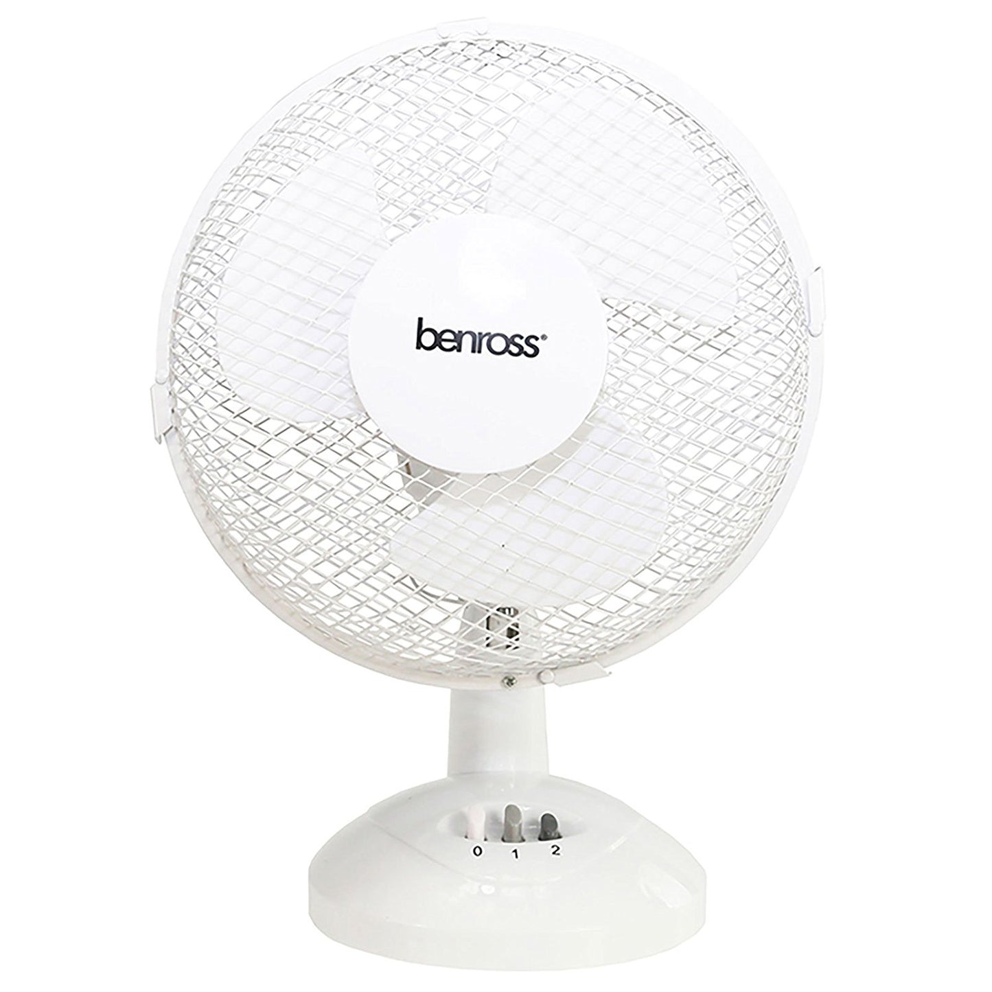ValueX 9 Inch/229mm Tilting Oscillating 2 Speed Desk Fan White - 43910